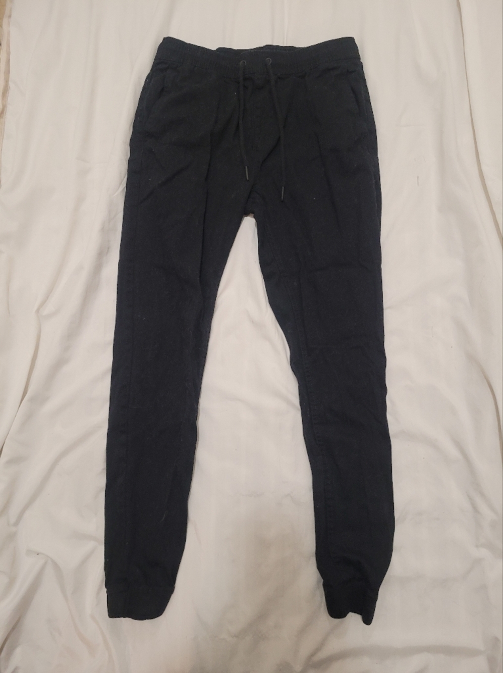 Men's Black Jogger Pants - Casual Drawstring Sweatpants
